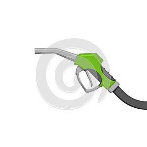 Gasoline refill pistol grip in flat style