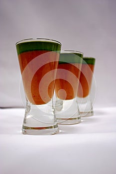 Gaspacho and basil oil