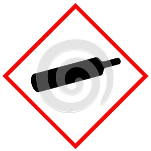 Gasses under pressure pictogram