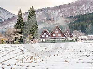 Gassho-zukuri house in Shirakawa, Japan