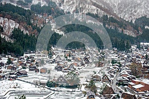 Gassho-zukuri house in Shirakawa village, Japan