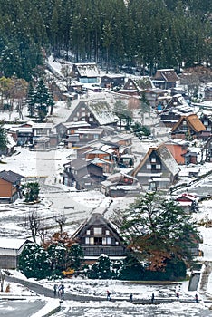 Gassho-zukuri house in Shirakawa village, Japan
