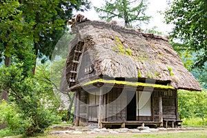 Gasshozukuri Minkaen Outdoor Museum in Shirakawago, Gifu, Japan. a famous historic site