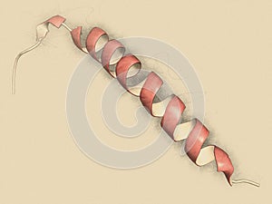 Gastric inhibitory polypeptide (GIP, glucose-dependent insulinotropic peptide) endocrine protein hormone. 3D illustration