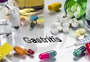 Gastritis, Medicines As Concept Of Ordinary Treatment, Conceptual Image