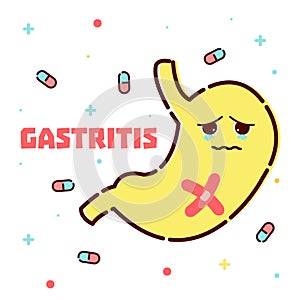 Gastritis stomach poster
