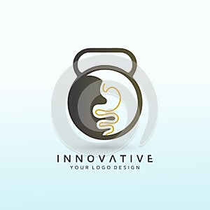 Gastroenterologist vector logo design idea