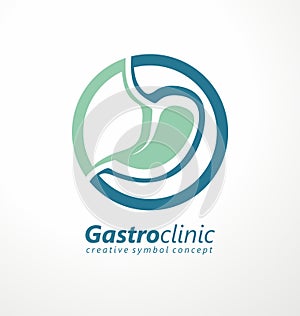 Gastroenterology clinic logo design idea photo