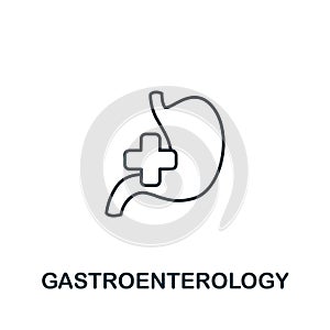 Gastroenterology icon from medical collection. Simple line element Gastroenterology symbol for templates, web design and