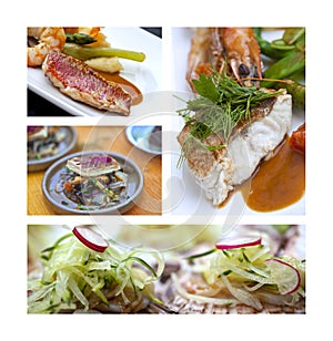 Gastronomy with fish photo