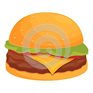 Gastronomy meal food icon cartoon vector. Fast food