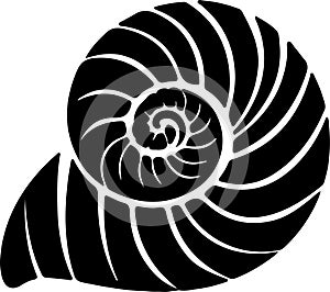 gastropod Black Silhouette Generative Ai