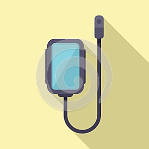 Gastroscope icon flat vector. Medical camera