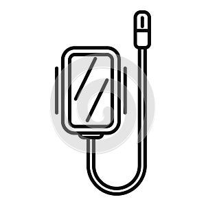 Gastroscope icon outline vector. Medical camera