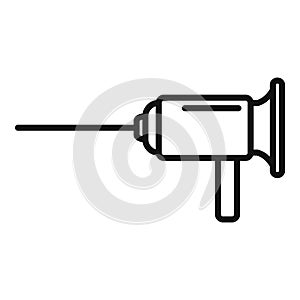 Gastroscopy icon outline vector. Medical endoscope