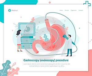 Gastroscopy medical landing page