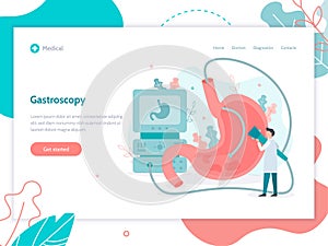 Gastroscopy medical web banner