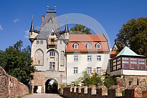 The gate of the Albrechtsburg castle in Meissen