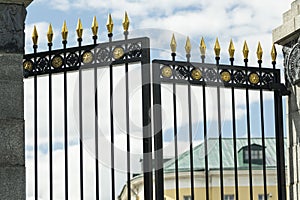 Gate at Alexander Gardens, Moscow Kremlin, Russia
