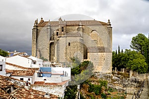 Gate of Almocabar in the Arab walls of Ronda, Malaga, Andalusia, Spain photo