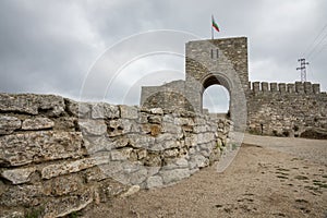 Gate of ancient fortress Kaliakra on a cape Kaliakra. Nord-east Bulgaria, Kavarna, Black sea