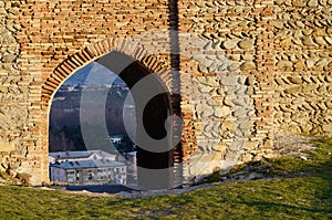 Gate of ancient Gori fortress ,Georgia,Caucasus,Eurasia