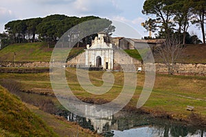 The gate Aquileia to the fortress town of Palmanova