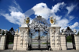 Gate of Belvedere Palace,vienna photo