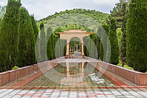 Gate in the Botanical Garden in Dushanbe, capital of Tajikist