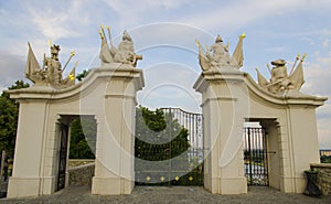 Gate at Bratislava Castle - capital city of