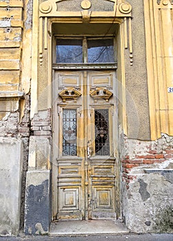 The gate of a building in the old town - Arad county - Romania