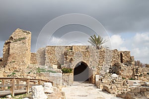 Gate - Caesarea - Israel photo