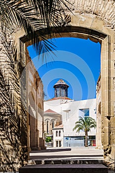 Gate in the castle in Tortosa, Spain photo