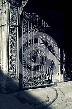 Gate in the city