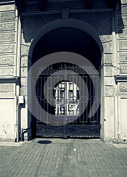 Gate in the city