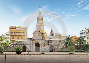 Gate and Clock Tower - Cartagena de Indias, Colombia