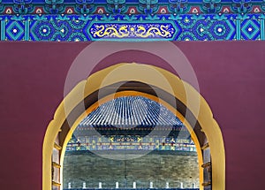 Gate Details Imperial Vault Temple of Heaven Beijing China