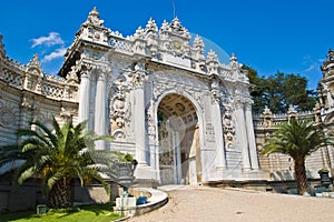 Gate of Dolma Bahche Palace photo