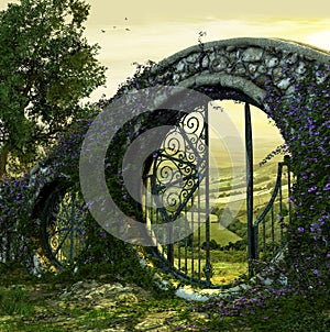 Gate Entrance to Enchanted Garden photo