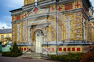 Gate of the Estonian Apostolic Orthodox Parnu Transformation of Our Lord Church.