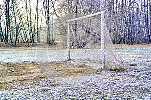 Gate on the football field