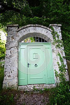 Gate in the forest, edge of the forest, circular route WeÃŸlinger See
