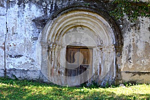 Gate. Fortified medieval saxon evangelic church in the village Toarcla, Tartlau, Transylvania, Romania.