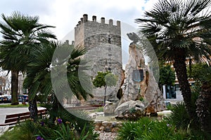 Alcudia , Porta de Mallorca in the old historic town