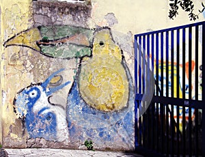 Gate on the graffiti