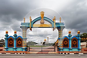 The gate of Haji Sir Muda Omar Ali Saifuddien Park of Brunei