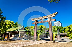 Gate of Hokoku Shrine in Osaka
