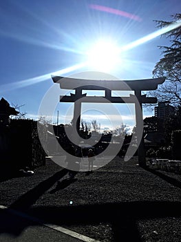 Gate of Hokoku Shrine in Osaka-jo,Japan