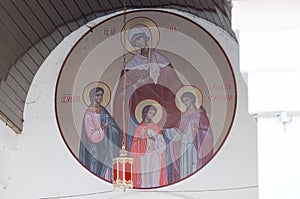 The gate icon of Church of the Holy Martyrs Faith, Hope, Charity