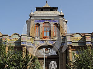 Gate into Iran civic center Bagh-e Melli